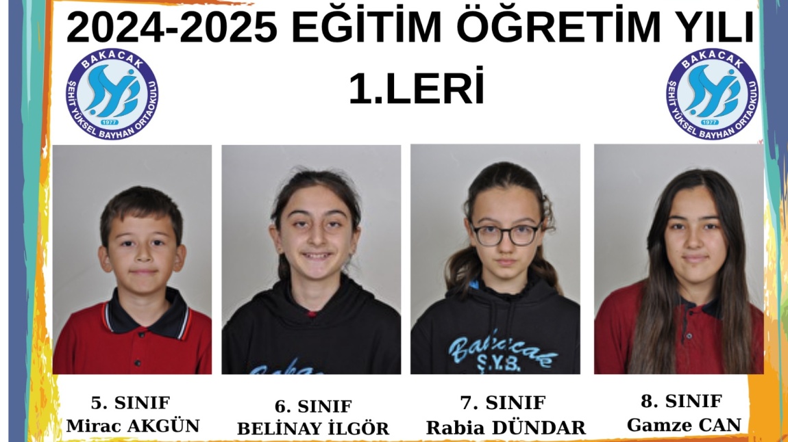 2024-2025 EĞİTİM ÖĞRETİM YILI 1.LERİ